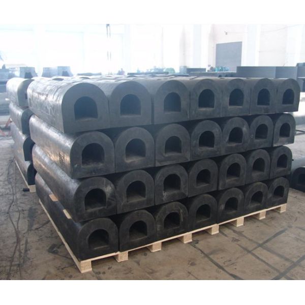 Tug Barge Pontoon Height 100mm 150mm D Type Marine Rubber Fender