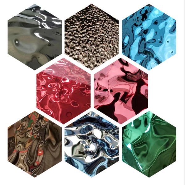 3D Embossed Stainless Steel Sheet Decorate For Wall 4x8 Feet