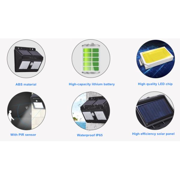 20w solar led wall light,external wall light ip65 solar security wall light,solar led outdoor wall light waterproof