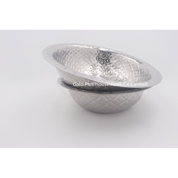 34cm Non-magnetic noodle bowl multi-functional steel soup pot customizable deepen soup basin with lid