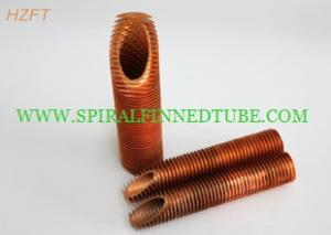 China Flue Gas Condensers Integral Copper Finned Tube For Bending And Coiling Purposes on sale