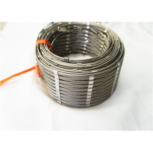 2.0mm SUS304 Stainless Steel Woven Wire Mesh Cable Netting 100x100mm For Plant Climbing