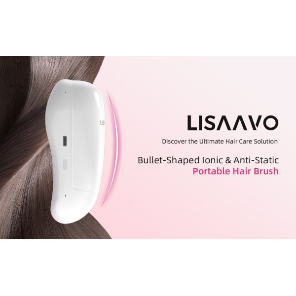 CE FCC IONIC Hair Brush Negative Ion 1W Blue LED Hair Brush