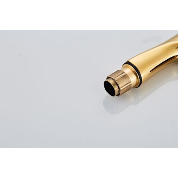 Electroplate ODM Tall Body Golden Wash Basin Faucet