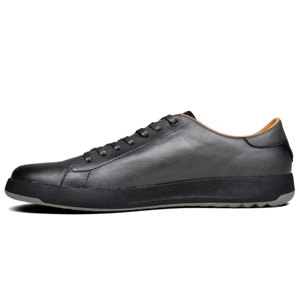 Spring / Autumn Mens Lace Up Leather Sneakers Trendy Walking Fashion Shoes Men Sneakers