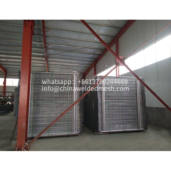 6x12 Portable Chain Link Temporary Fencing Panels Galvanized Iron ISO approval