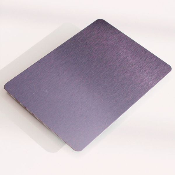 304 Brushed Decorative Stainless Steel Sheet Purple NO.4 Stainless Steel Panel