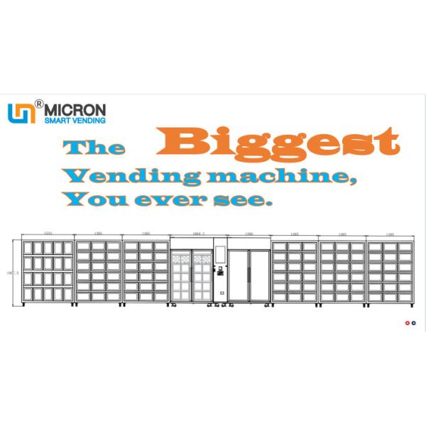 8 In 1 Large Vending Machines For Supermarkets, Communities, Shopping Malls, Custom Cooling Locker Vending Machines