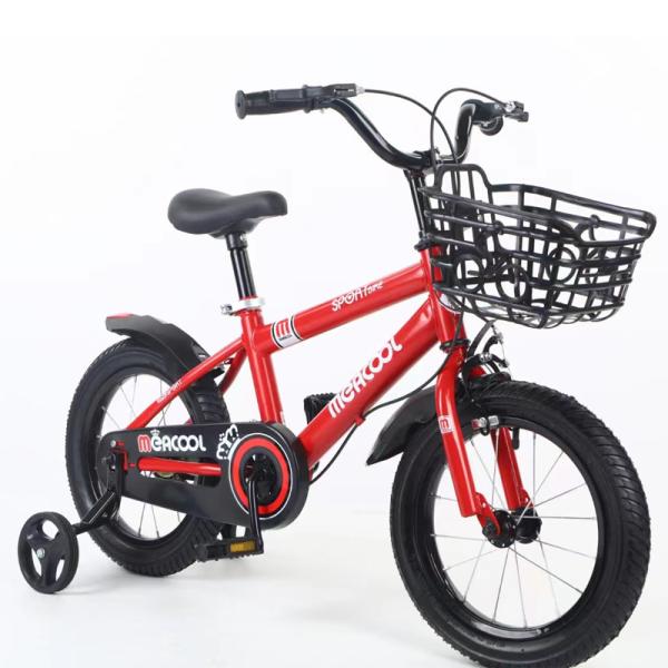 Simple Frame Lightweight Kids Bike With Plastic Mudguard Single Speed