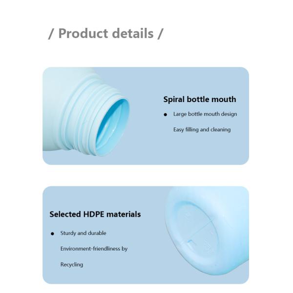 Blue Packaging Material Pe Foam Pump Bottle 500ml For Hand Sanitizer