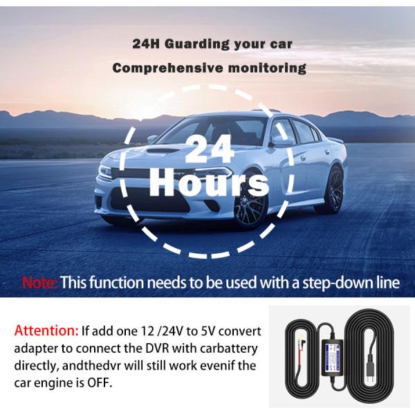 ODM 1080P Wide Angle Dash Cam Security Camera With Rechargeable Battery