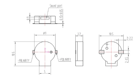 9mm Louder Sound Magnetic Buzzer Smd With Branding Material 3v Buzzer MINI