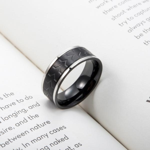 316l Stainless Steel Ring Blanks Custom Titanium Ring For Men