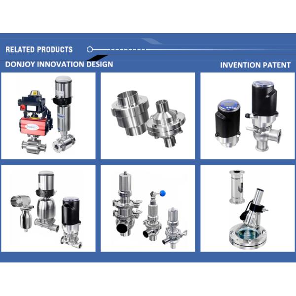 Stainless Steel Intelligent Valve Positioner Electric Diaphragm Valve FDA / CE / ISO