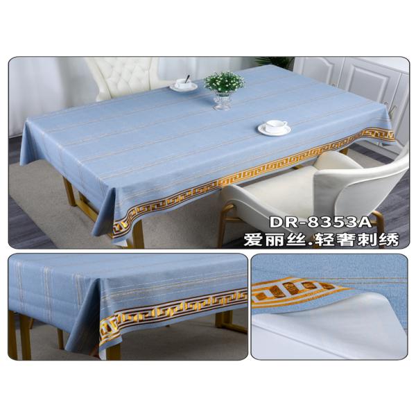 Christmas PVC Tablecloth Protector Rectangle Waterproof Oil-Proof Plastic Table Cover