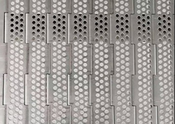 Food Grade Chain Link Spiral Stainless Steel Wire Mesh Conveyor Belt 1.2m Width