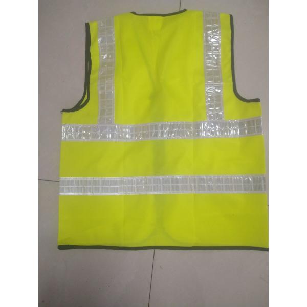Velcro Type Polyester Safety Vest 60g-120g Green Hi Vis Vest