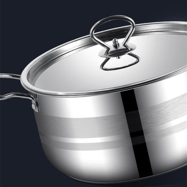 Quality 8 Pieces Stainless Steel 410 Non Stick Pan Cookware Sets Kitchemware Pot