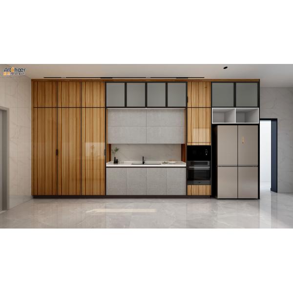 Complete Set of Ready-to-Assemble Modern Style Kitchen Cabinets for Home Improvement