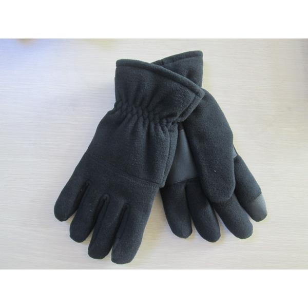 Winter gloves for Men and Woven--Fleece Glove--Polyester glove-Touch screen glove for Smrt touch--Iphone Use