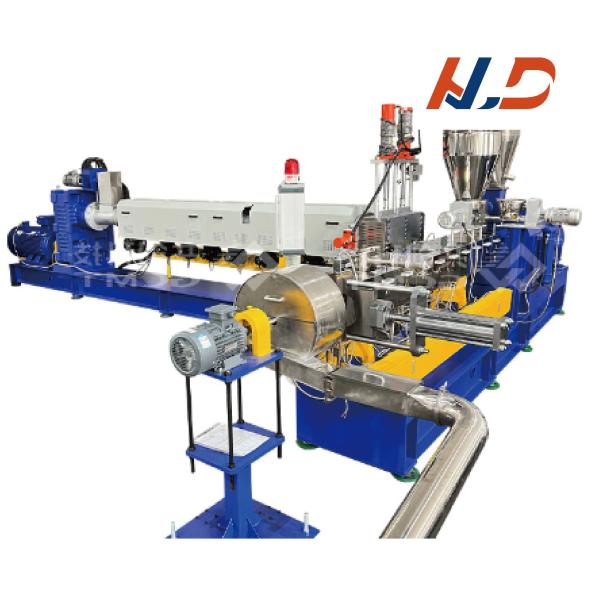Double Stage PVC Plastic Granule Extruder Line , Pvc Granulating Extruder Customized