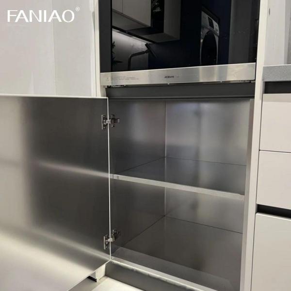 Customized Smart Design Modern Kitchen Cabinet White Color And Modular Storage Cabinet Unit