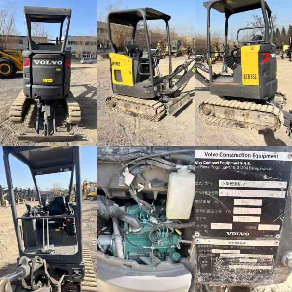 2020 Volvo EC18D Mini Used Excavator 920 Hours France Origin With Breaker Bucket
