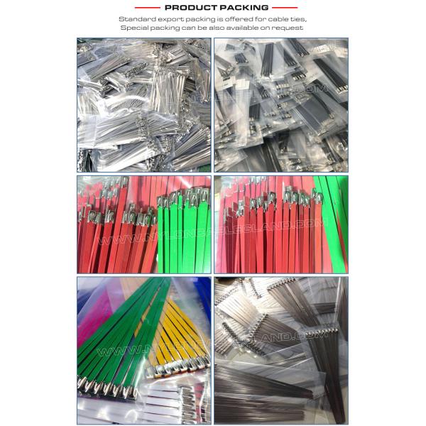 Premium Quality 316L/316/304 Stainless Steel Cable Ties 300~1000mm Length x 10mm Width (480 lbs) for Outdoor