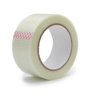 China 5.5mil Packing Adhesive Tape Heavy Duty Cross Filament Tape For Bundling on sale