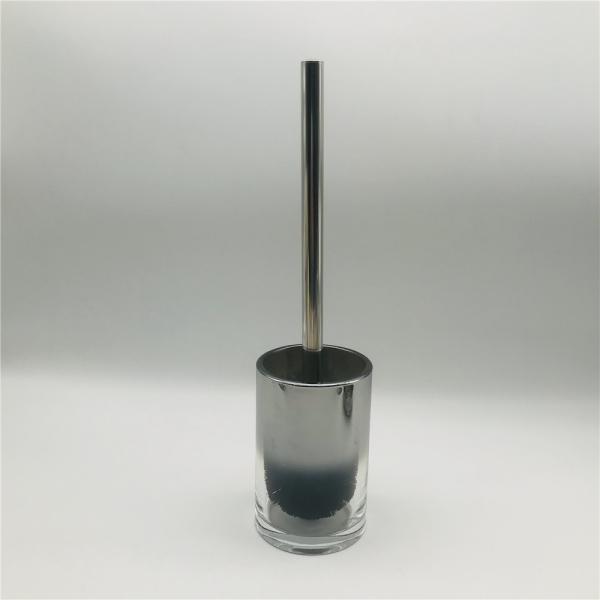 Sustainable Plating Glass Luxury Bath Accessories Set Ombre Nickle With Bathroom Toothbrush Holder