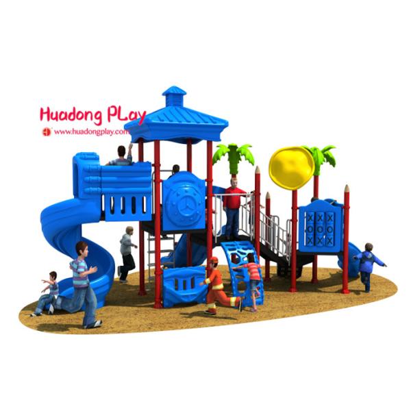 Vivid Color Image Kids Plastic Slide , Shopping Mall Outdoor Play Slide 32m³