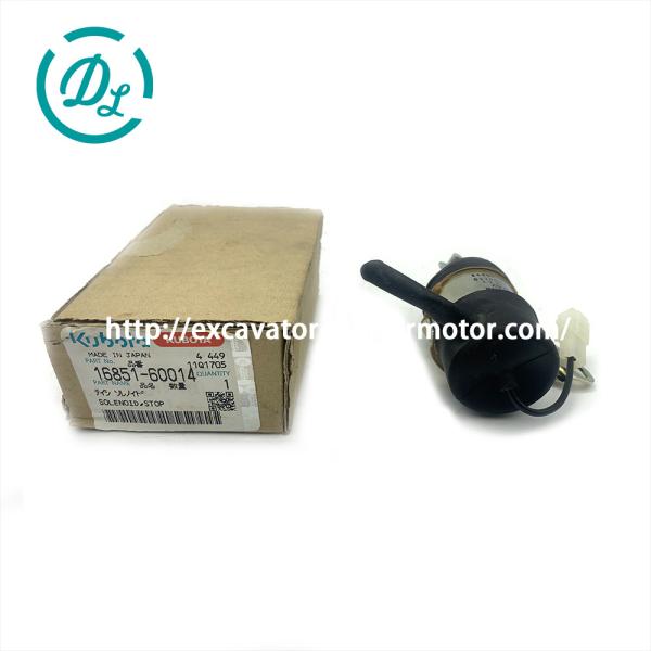 EexcavaStart Kubota 12VDC Fuel Shut Off Solenoid for D722 Z482 Engines