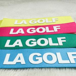 Satin Tape Clothing Fabric Labels Printing Silicone Logo Embossed