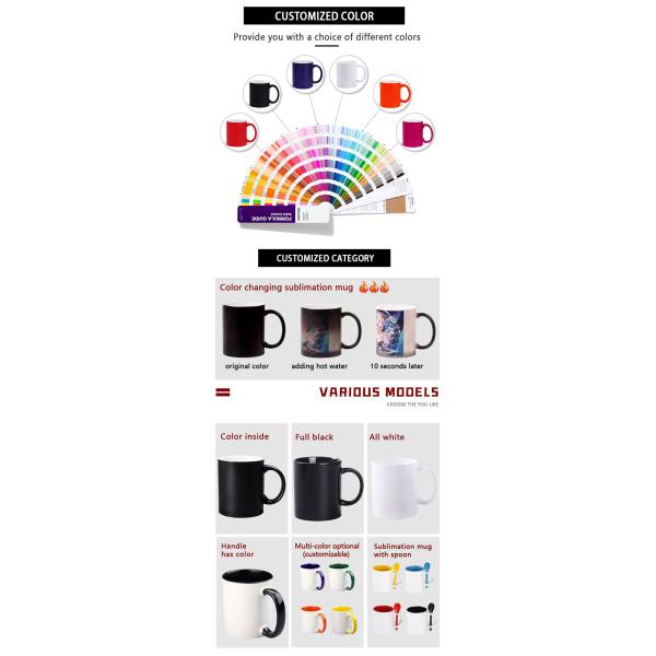 11 Oz Porcelain Ceramic Coffee Cups White Color With Custom Logo