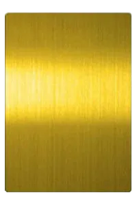Gold - Brushed Stainless Steel Hairline Finish | TBK Metal