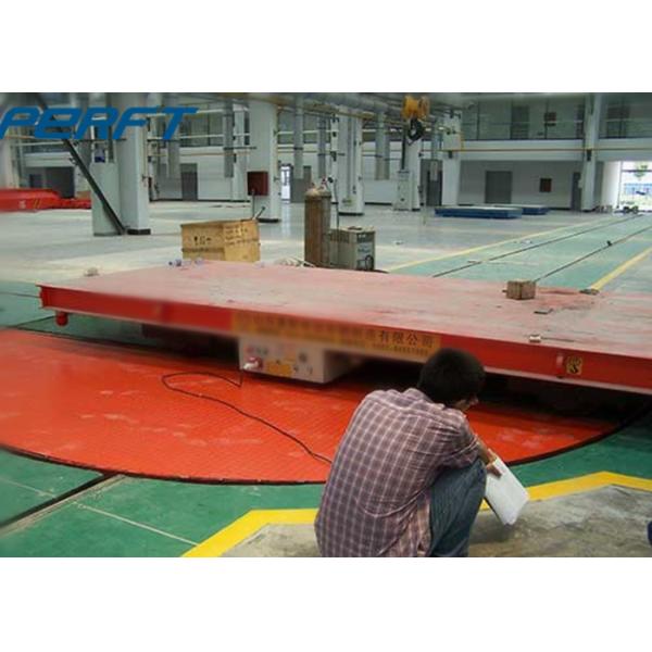 10t Material Handling Turntable 360 Degree Free Rotation Transfer Bogie To Rotate Trailer