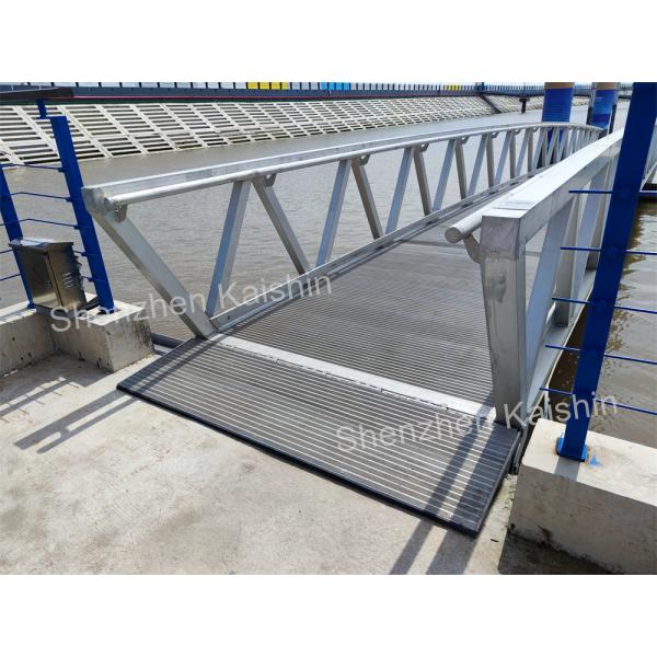 Non-Slip Resistant Aluminum Gangway Floating Bridge Pontoon Customizable Marina Floating Dock