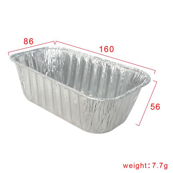 Rectangular Loaf Pan Cupcake Mould Aluminum Foil Cake Baking Oven for Food Container