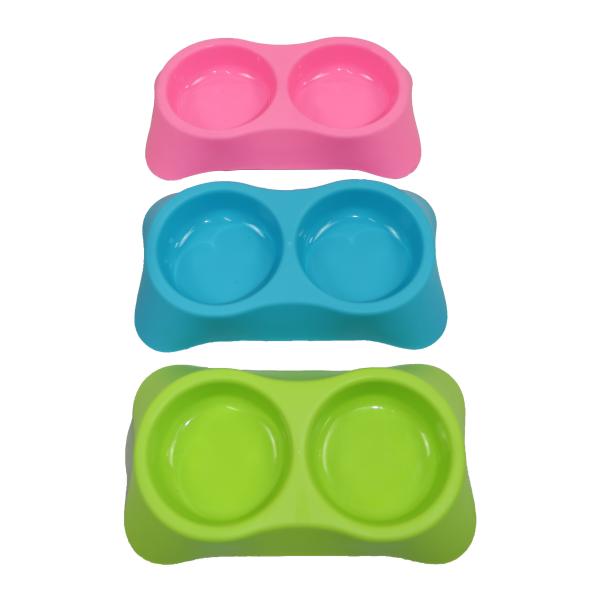 Elevated Cute Pet Bowls Double Travel Dog Cat Drinking Outdoor Indoor Self Dispensing Water Bowl