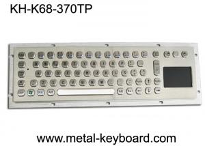Quality Water Proof Industrial Computer Keyboard / Metal SS Panel Mount Keyboard with Touchpad wholesale