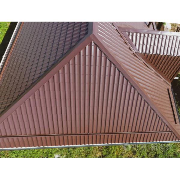 DX52D Waterproof Corrugated Steel Roofing Sheets Customized Multi Color For Roofing Building