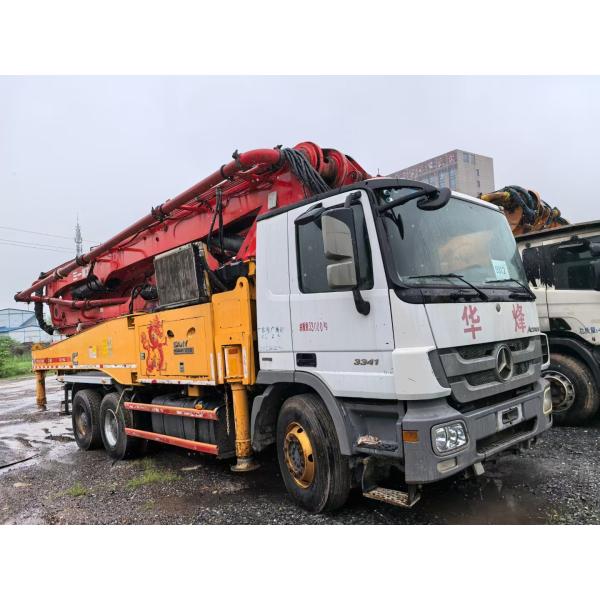 USED SANY 48m pump truck Concrete Pump 2014 Boom Pump Benz chassis