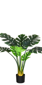 artificial plant tree ceramic planter pot wood plant stand seagrass basket