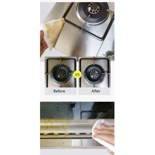 80pcs APG Factor Cleaning Kitchen Oil Stains Quick Clean Kitchen Cleaning Wet Wipes