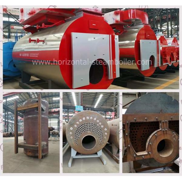 LDO 1500kgs/Hr Oil Fired Steam Boiler Efficiency 1.25kg/Cm2g Horizontal Natural Gas Boiler
