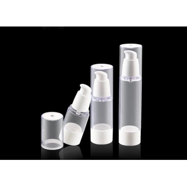 Golden Aluminum Empty Custom Cosmetic Bottles Airless Pump U Shape With Window
