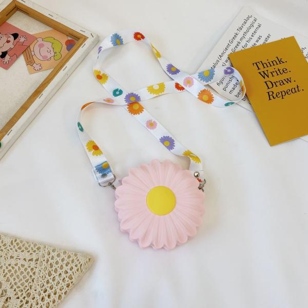 School Supplies Silicone Pencil Box Durable Makeup Bag Kids Shoulder Handbag Girls Crossbody Bag Christmas Birthday Gift