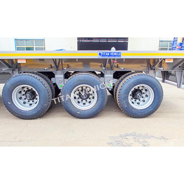 TITAN 40 Ft 3 Axle Container Flatbed Trailer Truck Semi Trailer for Sale
