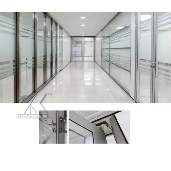 6063 Aluminum Extrusion Alloys Private Customization Frame Building Office Partition
