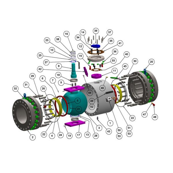 API 6D 2 Inch 150LB Carbon Steel Floating Ball Valves For Water / Oil / Gas